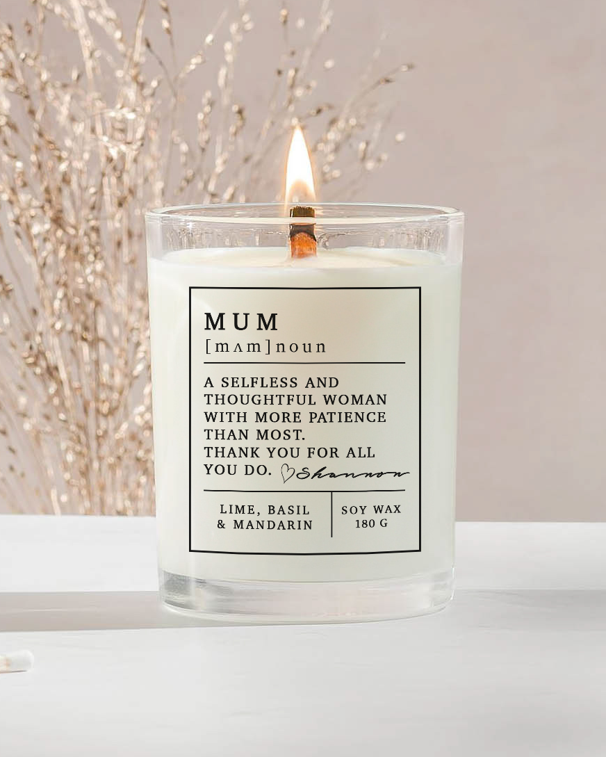 Thoughtful Name Candle