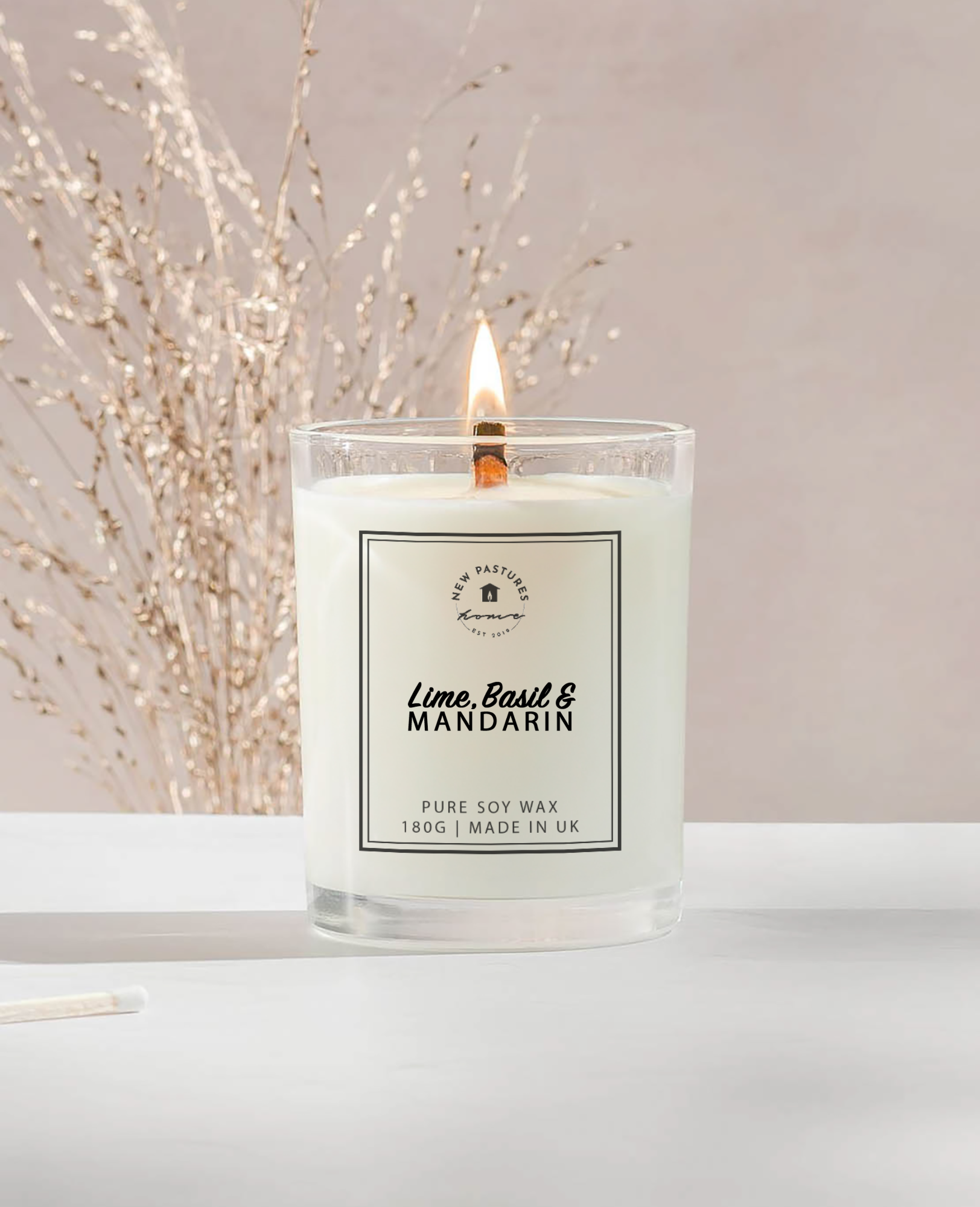 Lime, Basil & Mandarin - Classic Candle