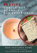 Festive Clay Candle Pot Workshop - Tuesday 3rd November