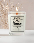Birthday Personalised Candle
