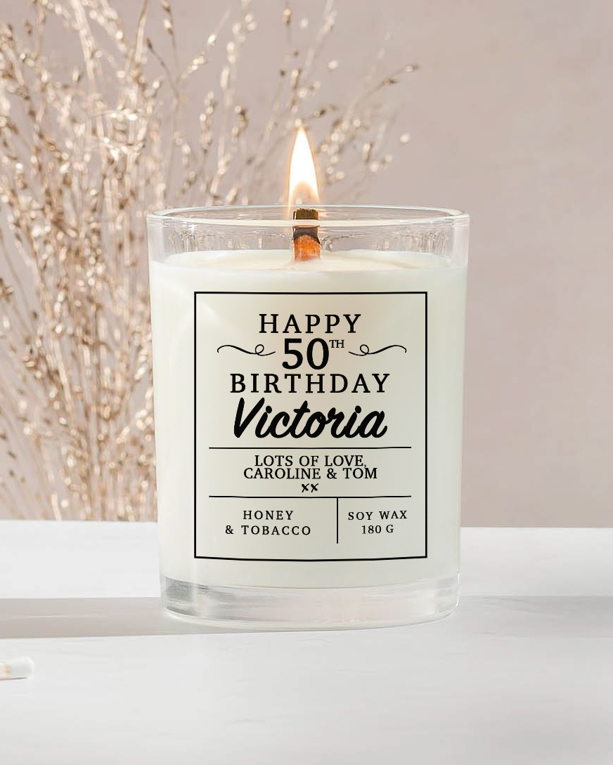Birthday Personalised Candle