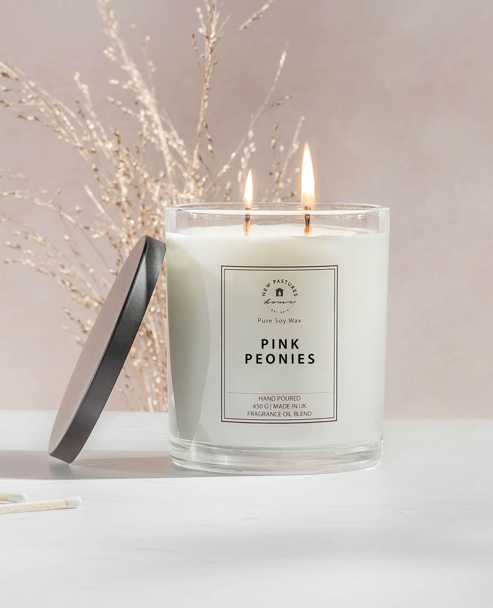 Pink Peonies - Deluxe Candle
