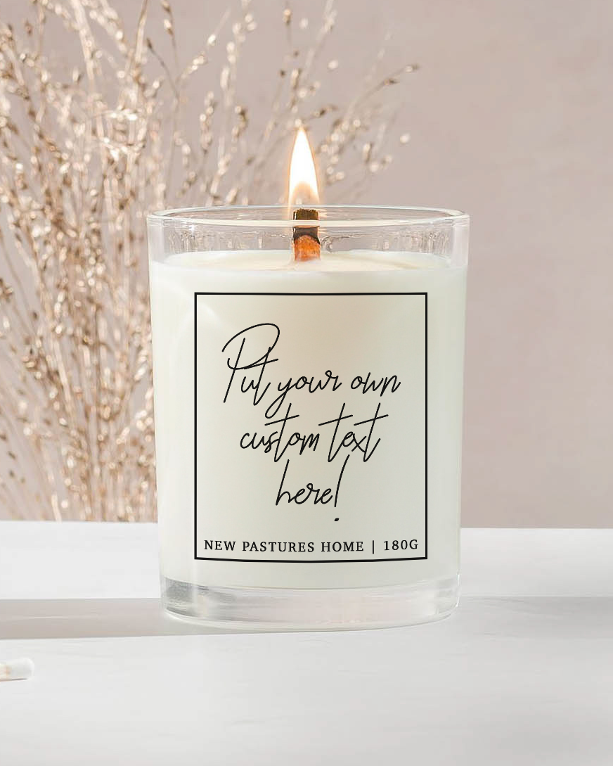 Custom Personalised Candle