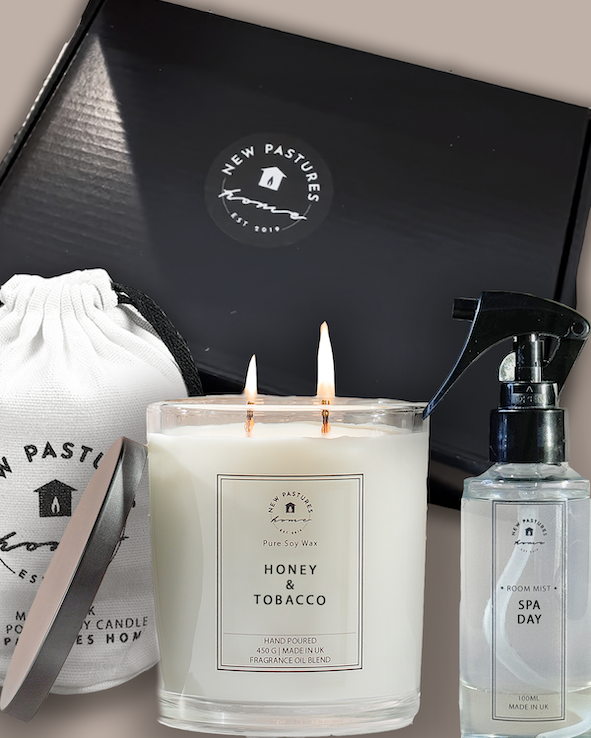 Gift Set: Deluxe Candle & Room Mist - Choose Your Scent
