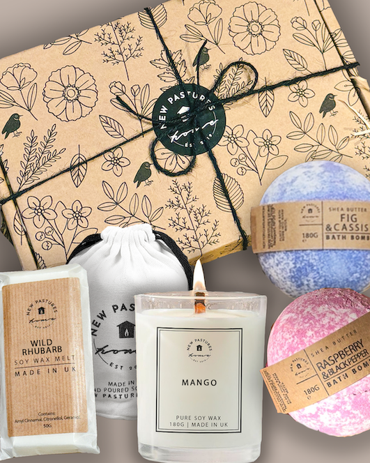 Gift Set: Candle, Bath Bombs & Wax Melt (Choose Your Scent)