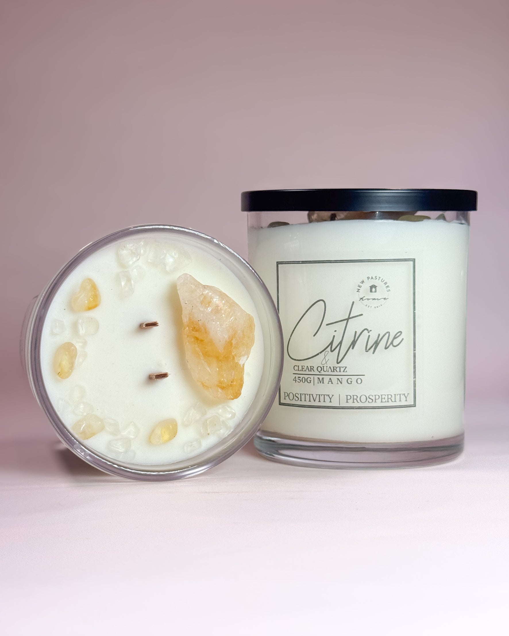 Crystal Candle: Citrine Deluxe