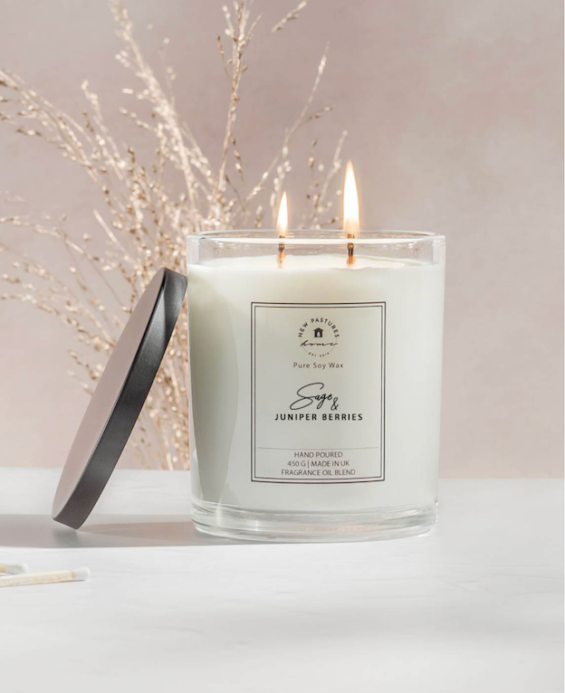 Sage & Juniper Berries - Deluxe Candle