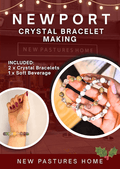 Crystal Beaded Bracelet Making Workshop - Saturday 5th December (3pm Start) - New Pastures Home