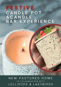 Festive Clay Candle Pot Workshop - Tuesday 3rd November - New Pastures Home